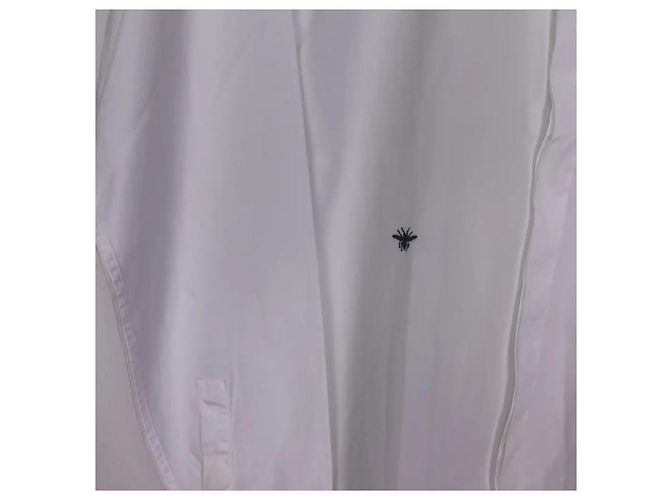 Christian Dior Camicia bianca ricamata con ape Dior Homme per uomo Bianco - vista 2