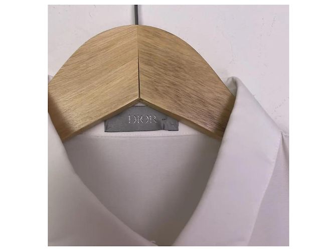 Christian Dior Camicia bianca ricamata con ape Dior Homme per uomo Bianco - vista 3