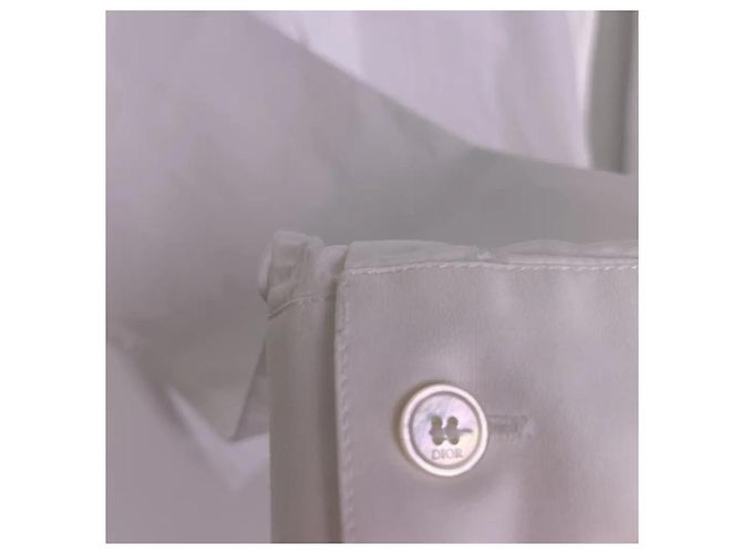 Christian Dior Camicia bianca ricamata con ape Dior Homme per uomo Bianco - vista 4