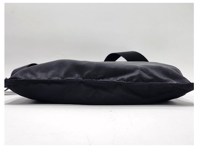 Prada Tessuto schwarze Nylon-Leder Umhängetasche - Ansicht 8