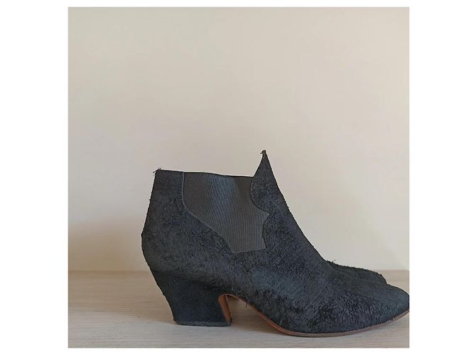 Botines Acne Studios Alma de ante negro - vista 2