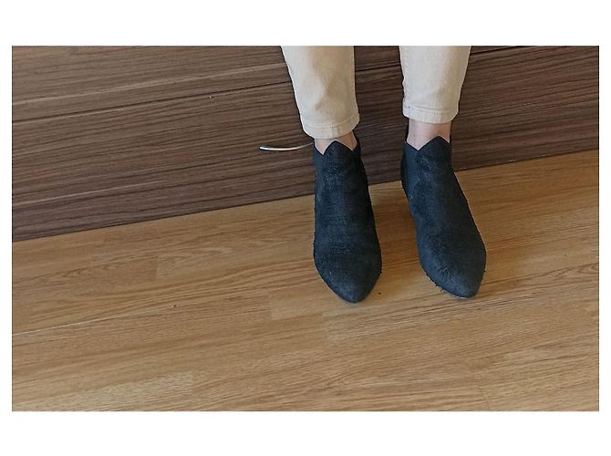 Botines Acne Studios Alma de ante negro - vista 5