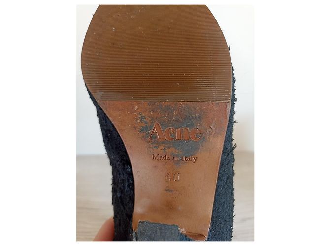 Botines Acne Studios Alma de ante negro - vista 6