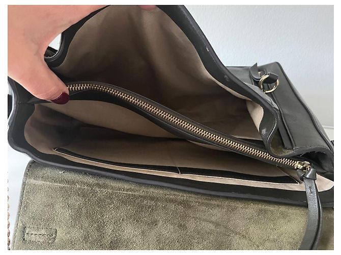 Borsa Chloé FAYE Day Medium Verde Foresta Pelle Verde scuro - vista 13