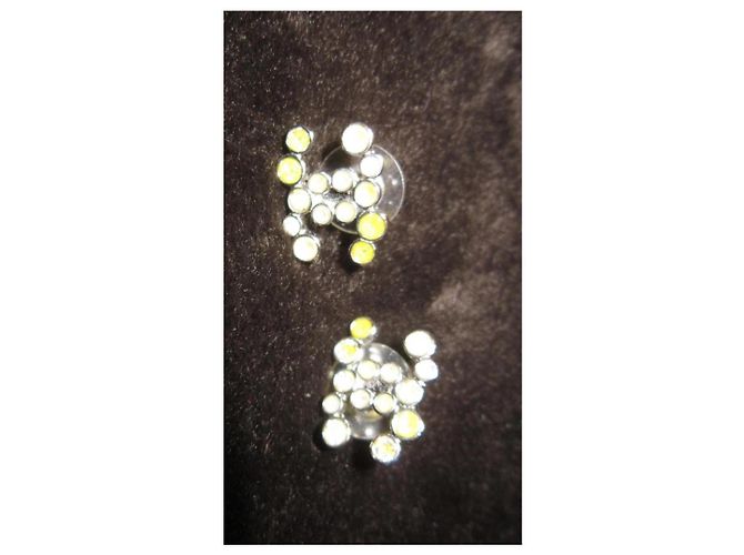 Orecchini Chanel Classic CC Cristal Argento - vista 9
