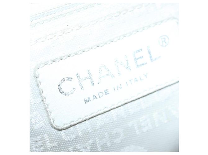 CHANEL COCO Tote Bag aus Canvas Beige Silber CC Auth bs18464 - Ansicht 21