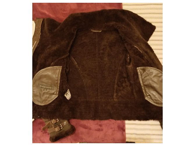Ventcouvert Bikerjacke aus Lammfell Braun - Ansicht 3