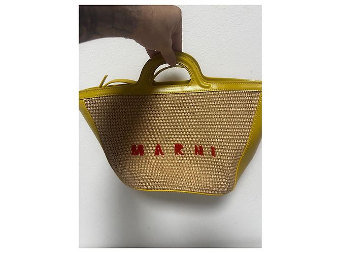 Borsa Marni Tropicalia Beige - vista 2
