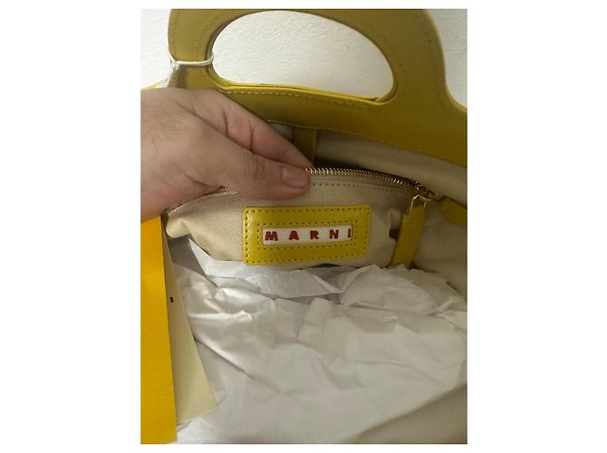 Borsa Marni Tropicalia Beige - vista 6