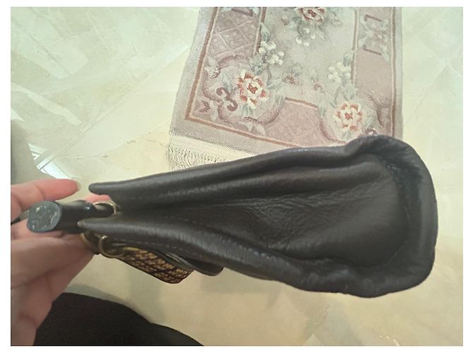 Borsa a mano Kenzo Bamboo in pelle marrone scuro - vista 11