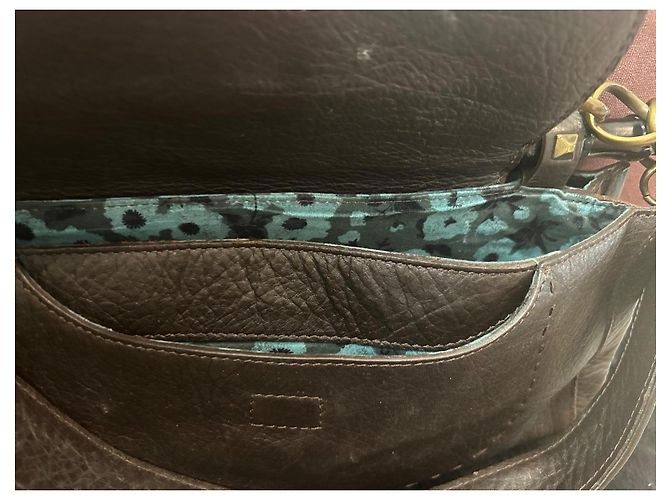Borsa a mano Kenzo Bamboo in pelle marrone scuro - vista 7