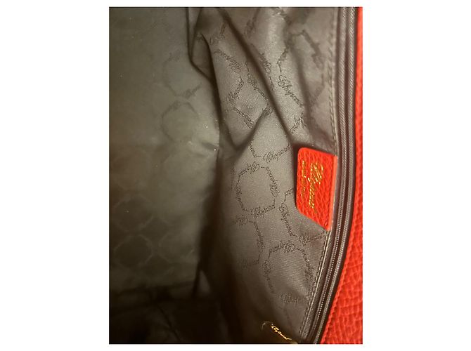 Borsa Tote Chopard in Pelle Rossa Rosso - vista 10