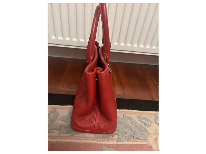 Borsa Tote Chopard in Pelle Rossa Rosso - vista 3