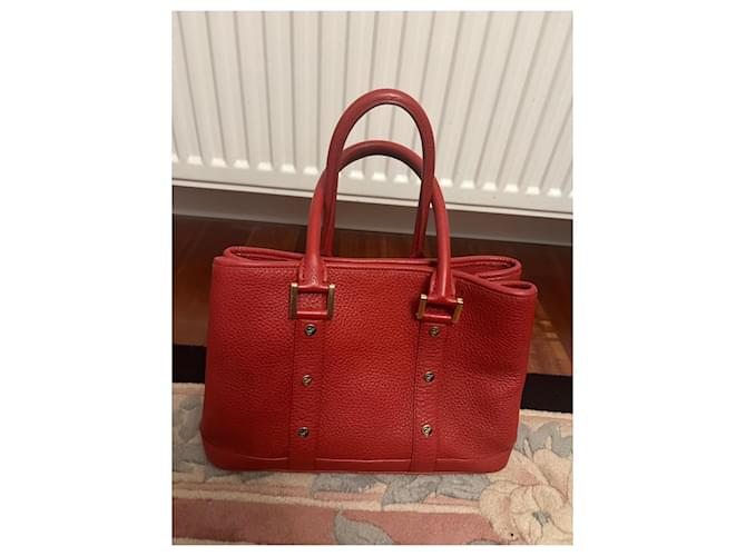Borsa Tote Chopard in Pelle Rossa Rosso - vista 4