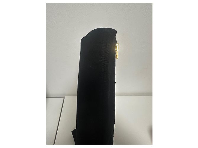 Botas altas de lona negras Tom Ford Negro - vista 7