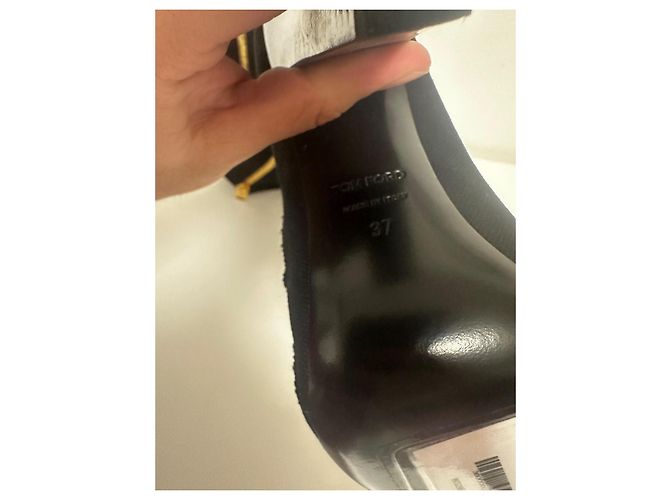 Botas altas de lona negras Tom Ford Negro - vista 8