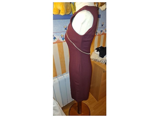 Vestido Moschino Prune de Acetato Ciruela - vista 2