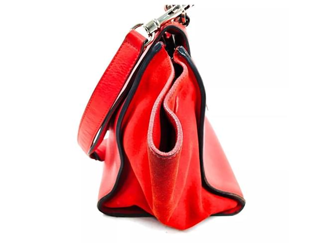 Trapèze Borsa Céline Trapeze in pelle rossa Rosso - vista 2