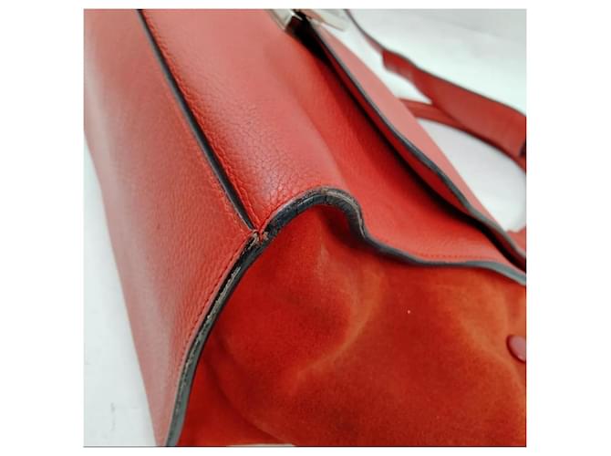 Trapèze Borsa Céline Trapeze in pelle rossa Rosso - vista 3