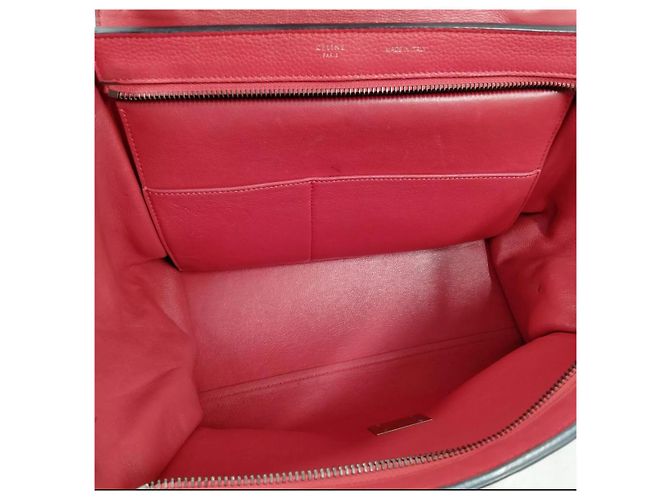 Trapèze Borsa Céline Trapeze in pelle rossa Rosso - vista 6