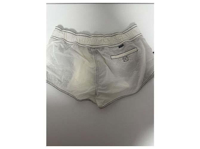 Tom Ford Shorts Weiß Nylon TF Logo Schwarz - Ansicht 5