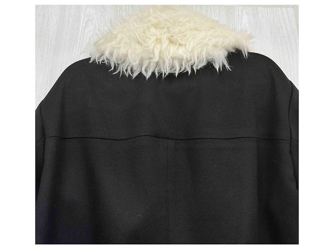 Stella Mc Cartney Abrigo Stella McCartney de lana negro y blanco - vista 5