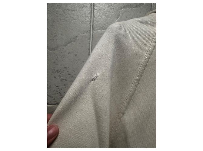 Autre Marque Moletom com capuz Sunnei Logo Marfim Marrom Algodão Branco Bege - vista 8