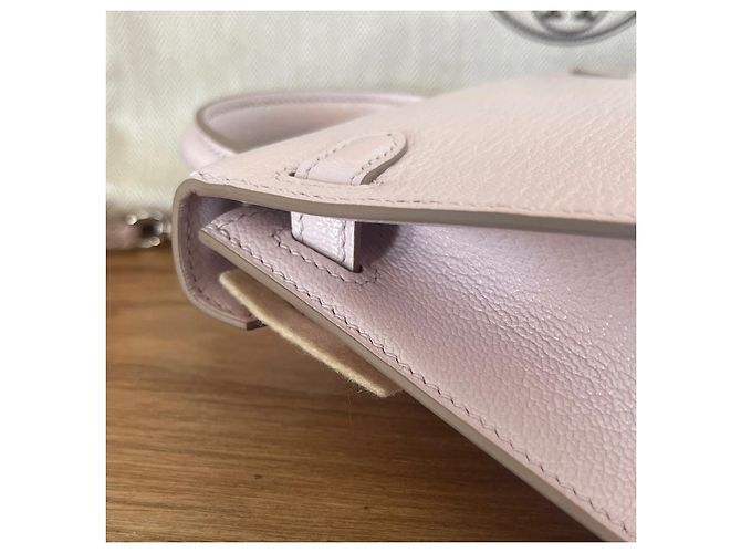 Hermès Mini Kelly II Roxa Clara Cabra Mysore - vista 5