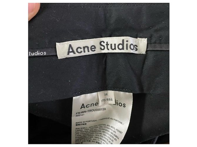 Acne Studios Double Breasted Suit in Black Polyester - Ansicht 3