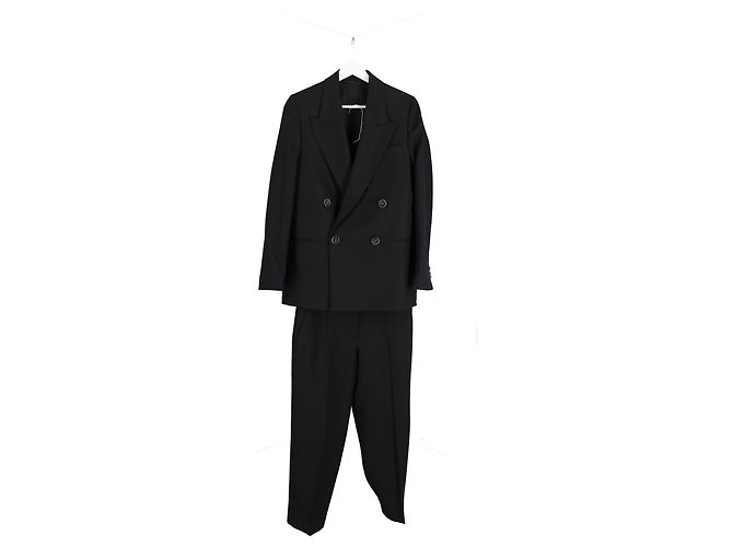 Acne Studios Double Breasted Suit in Black Polyester - Ansicht 5