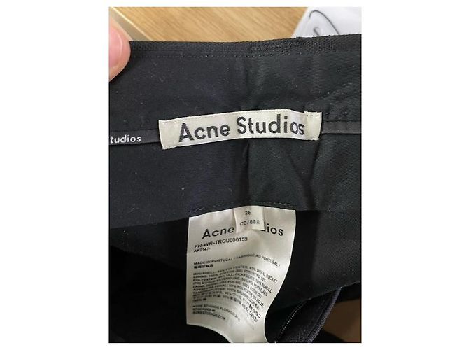 Acne Studios Double Breasted Suit in Black Polyester - Ansicht 7