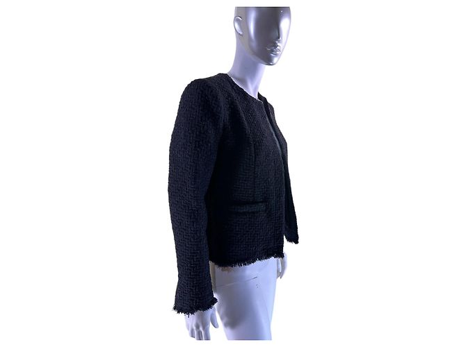 Iro Rowy Tweedjacke Schwarz - Ansicht 3