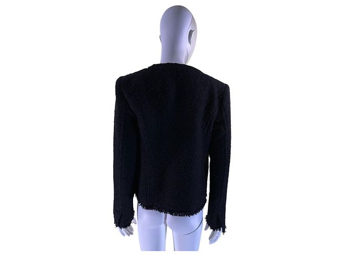 Iro Rowy Tweedjacke Schwarz - Ansicht 4