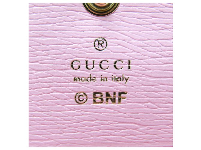 Cartera de cuero para mujer Gucci Bananya 701009 Rosa Multicolor - vista 10