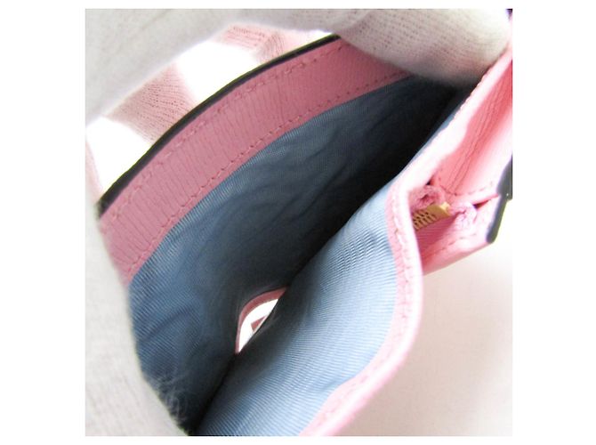Cartera de cuero para mujer Gucci Bananya 701009 Rosa Multicolor - vista 5