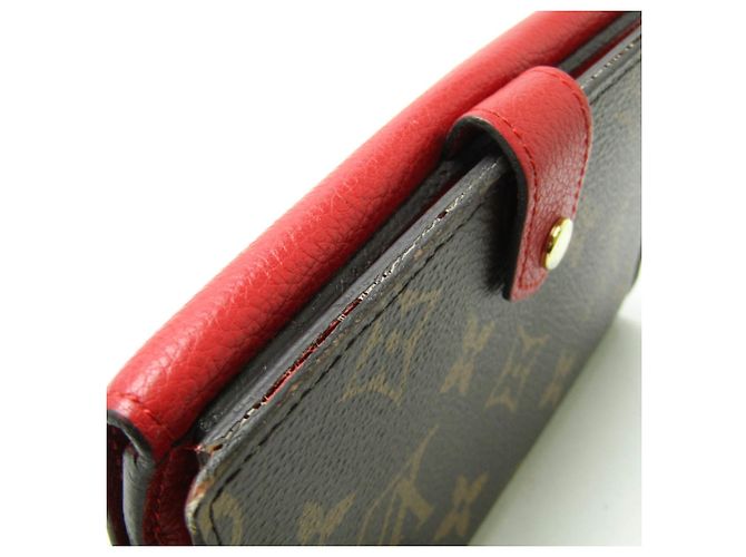 Portafoglio compatto Pallas Monogram Louis Vuitton Marrone Rosso - vista 10