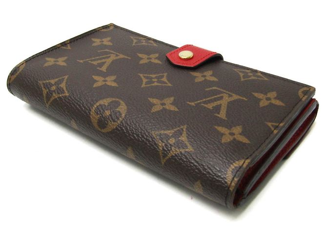 Portafoglio compatto Pallas Monogram Louis Vuitton Marrone Rosso - vista 2