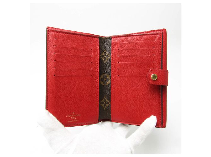 Portafoglio compatto Pallas Monogram Louis Vuitton Marrone Rosso - vista 3