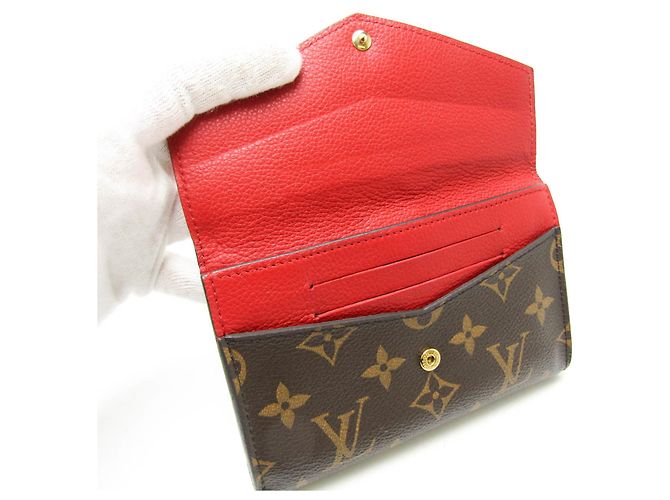 Portafoglio compatto Pallas Monogram Louis Vuitton Marrone Rosso - vista 4
