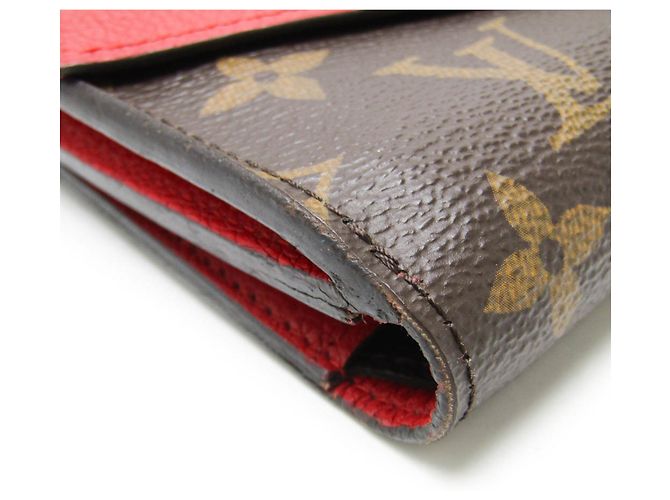 Portafoglio compatto Pallas Monogram Louis Vuitton Marrone Rosso - vista 7