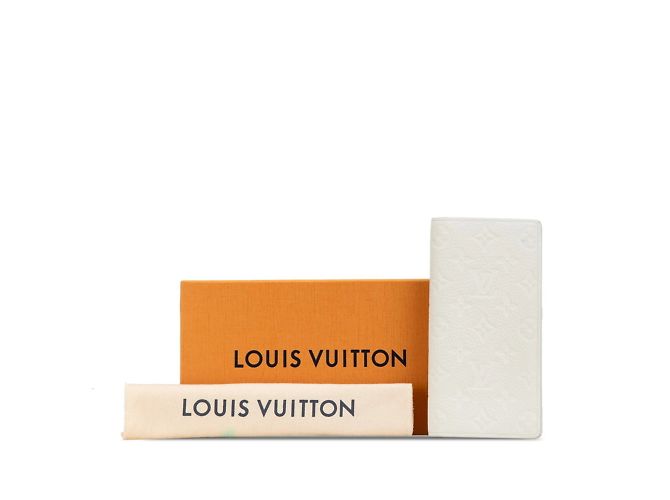 Portafoglio Lungo Brazza NM in Monogramma Empreinte Louis Vuitton Bianco - vista 7