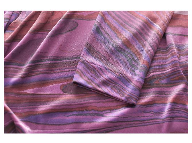 Vestido mini Etro con estampado caleidoscópico morado y dobladillo globo Púrpura - vista 6