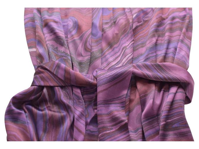 Vestido mini Etro con estampado caleidoscópico morado y dobladillo globo Púrpura - vista 8