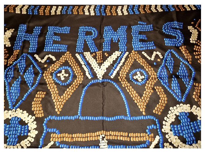 grande quadrato Hermès Kelly in perle Multicolore - vista 5
