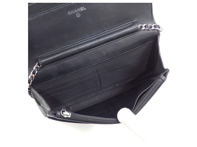 Wallet On Chain Portafoglio Chanel On Chain Nero - vista 6