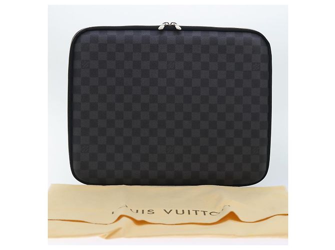 LOUIS VUITTON Custodia per computer Damier Graphite MM PC Case LV Auth 92011A Damier ebene - vista 12