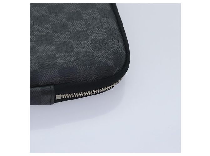 LOUIS VUITTON Custodia per computer Damier Graphite MM PC Case LV Auth 92011A Damier ebene - vista 14