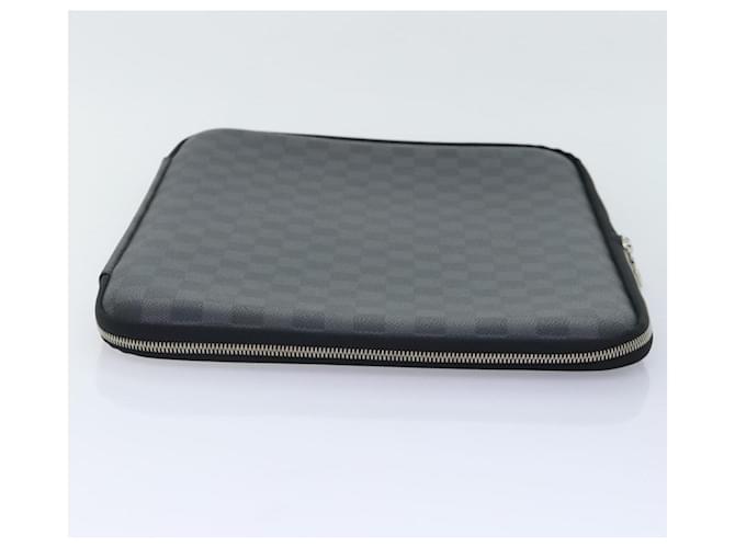 LOUIS VUITTON Custodia per computer Damier Graphite MM PC Case LV Auth 92011A Damier ebene - vista 4