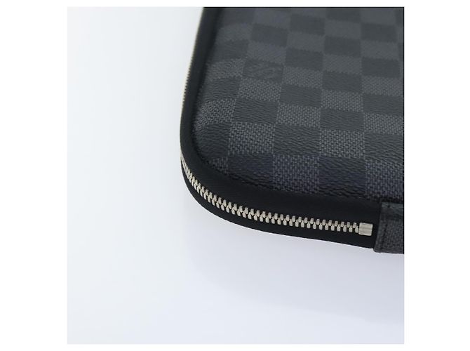 LOUIS VUITTON Custodia per computer Damier Graphite MM PC Case LV Auth 92011A Damier ebene - vista 7