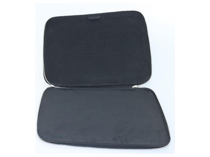 LOUIS VUITTON Custodia per computer Damier Graphite MM PC Case LV Auth 92011A Damier ebene - vista 9